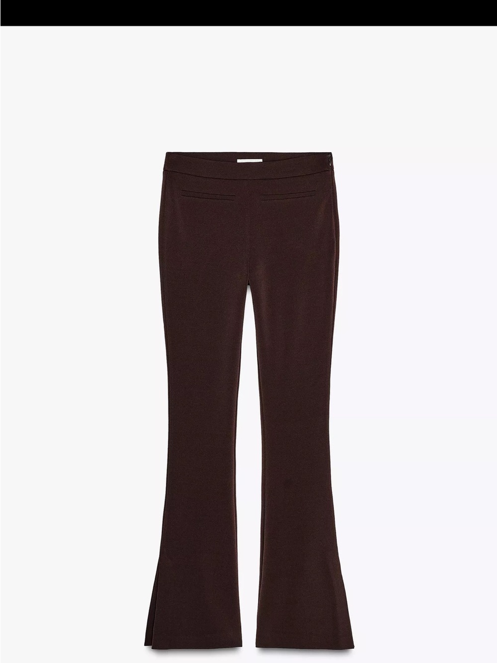 Zara Dark Brown Boot Cut Flare Pants